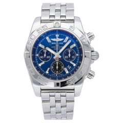 Used Breitling Chronomat 44 mm Blue dial  box papers  / year 2020