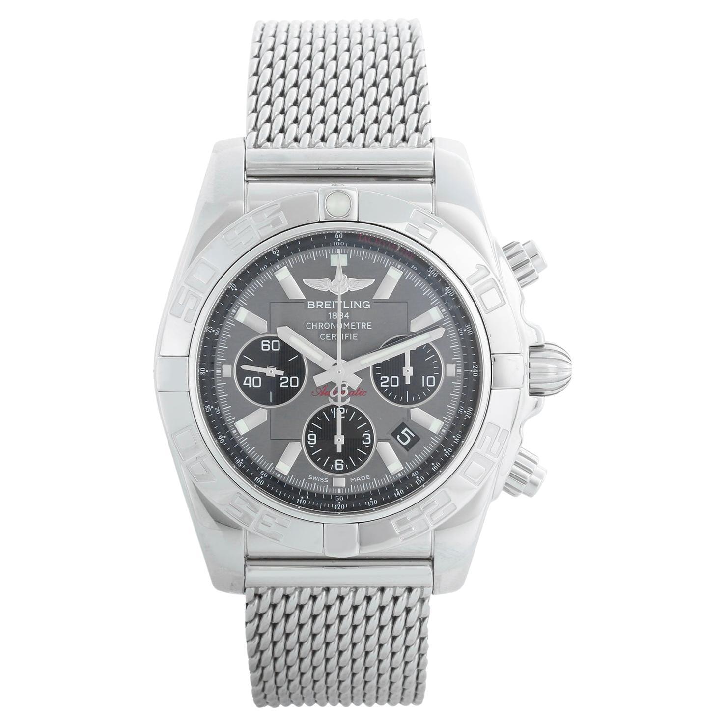 Breitling Chronomat 44 Stainless Steel Men's Chronograph Watch AB0110