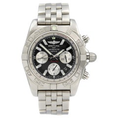 Used Breitling Chronomat 44 Steel Black Dial Automatic Men
s Watch AB011011/B967-375A