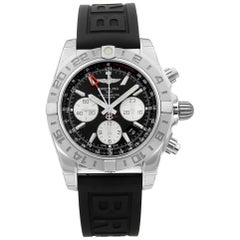 Breitling Chronomat 44 Steel Black Dial Automatic Men
s Watch AB042011/BB56-153S