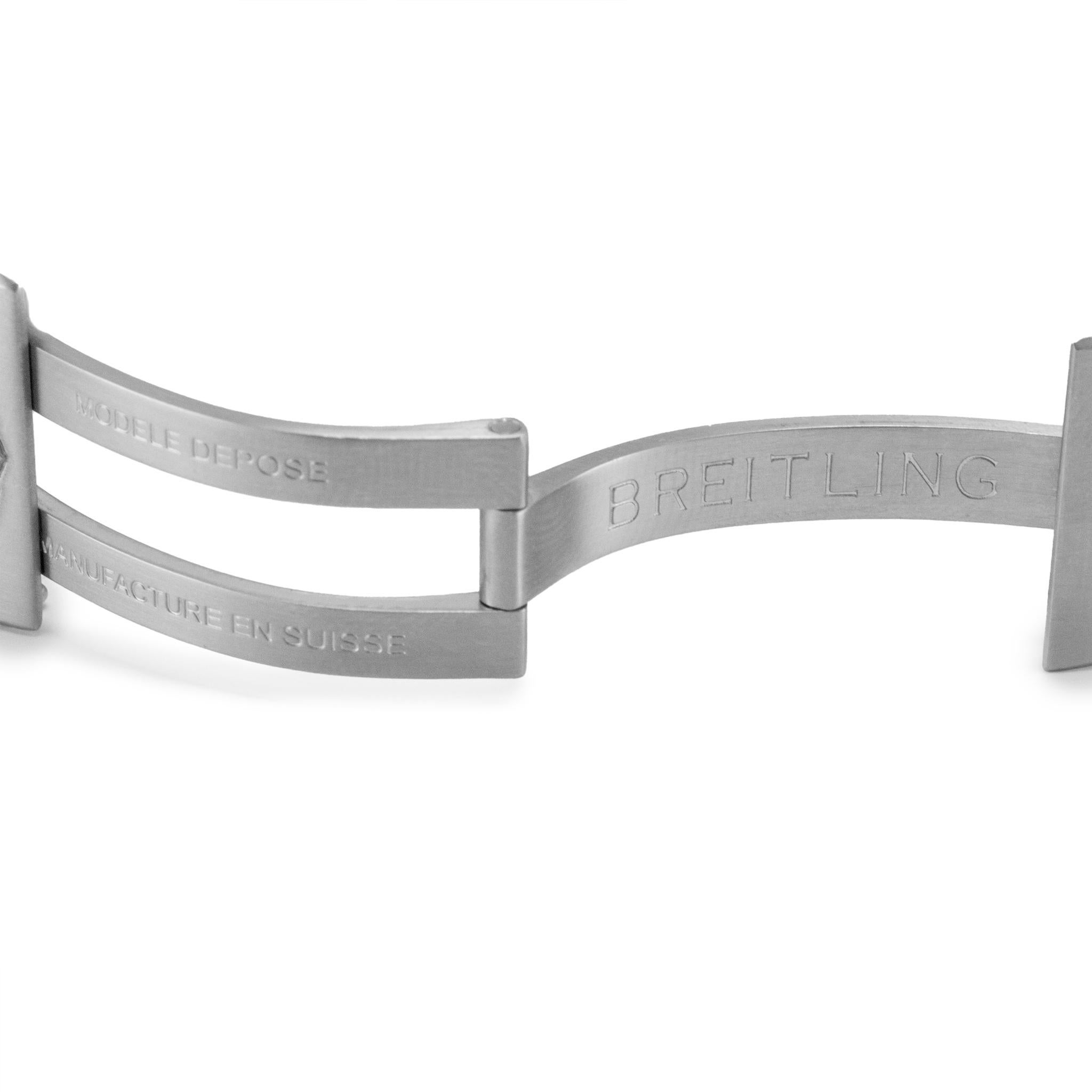 Breitling Chronomat 44MM AB0111 Automatikuhr mit schwarzem Zifferblatt aus Edelstahl 1