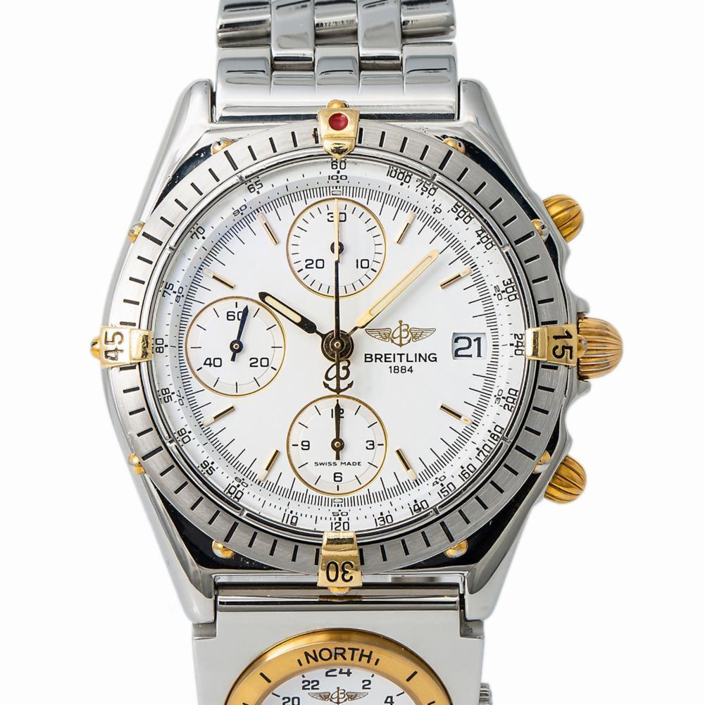 Breitling Chronomat 81950, White Dial, Certified and Warranty 1