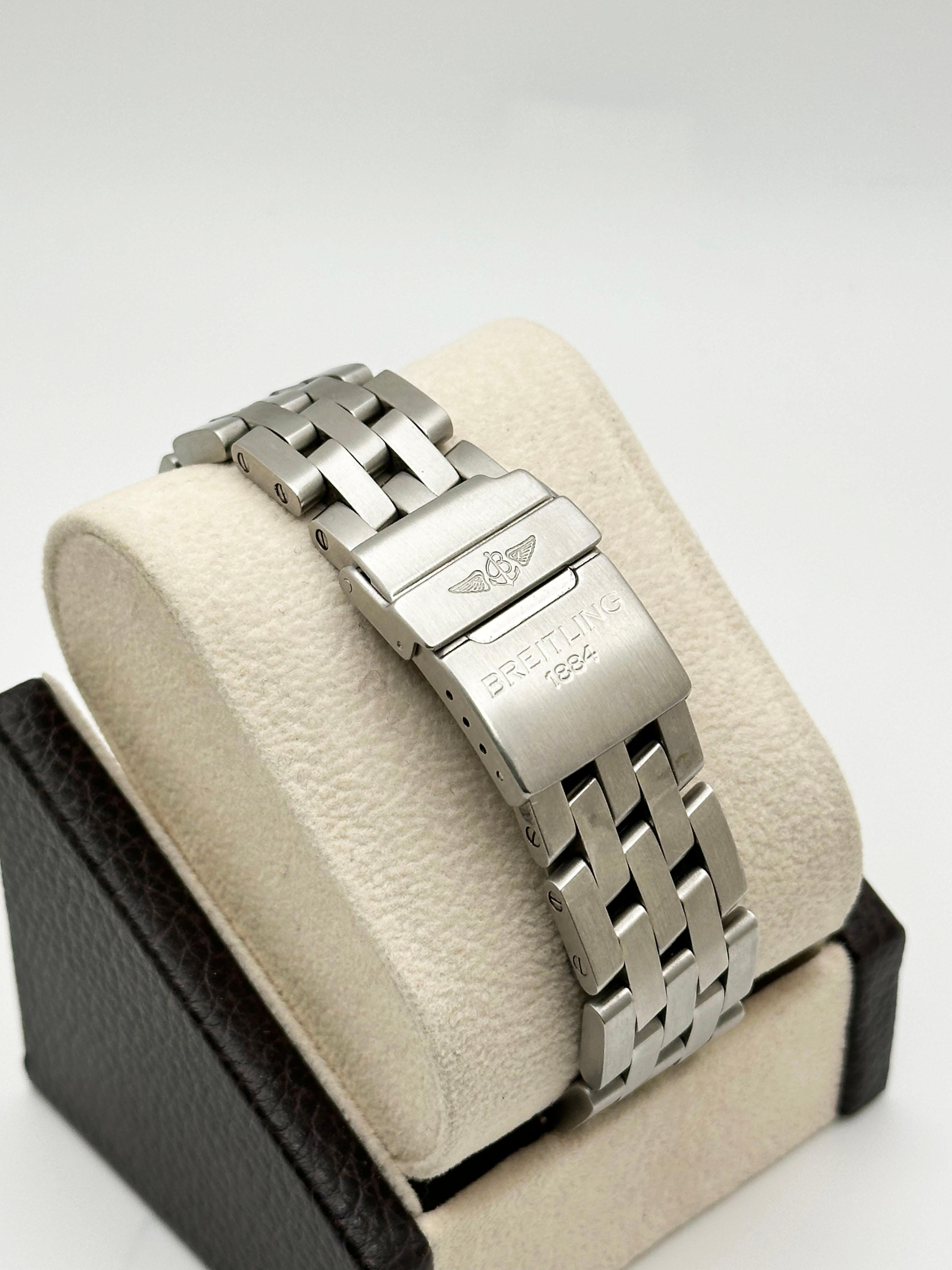 Breitling Chronomat A13048 Stainless Steel UTC Bracelet 39mm For Sale 3