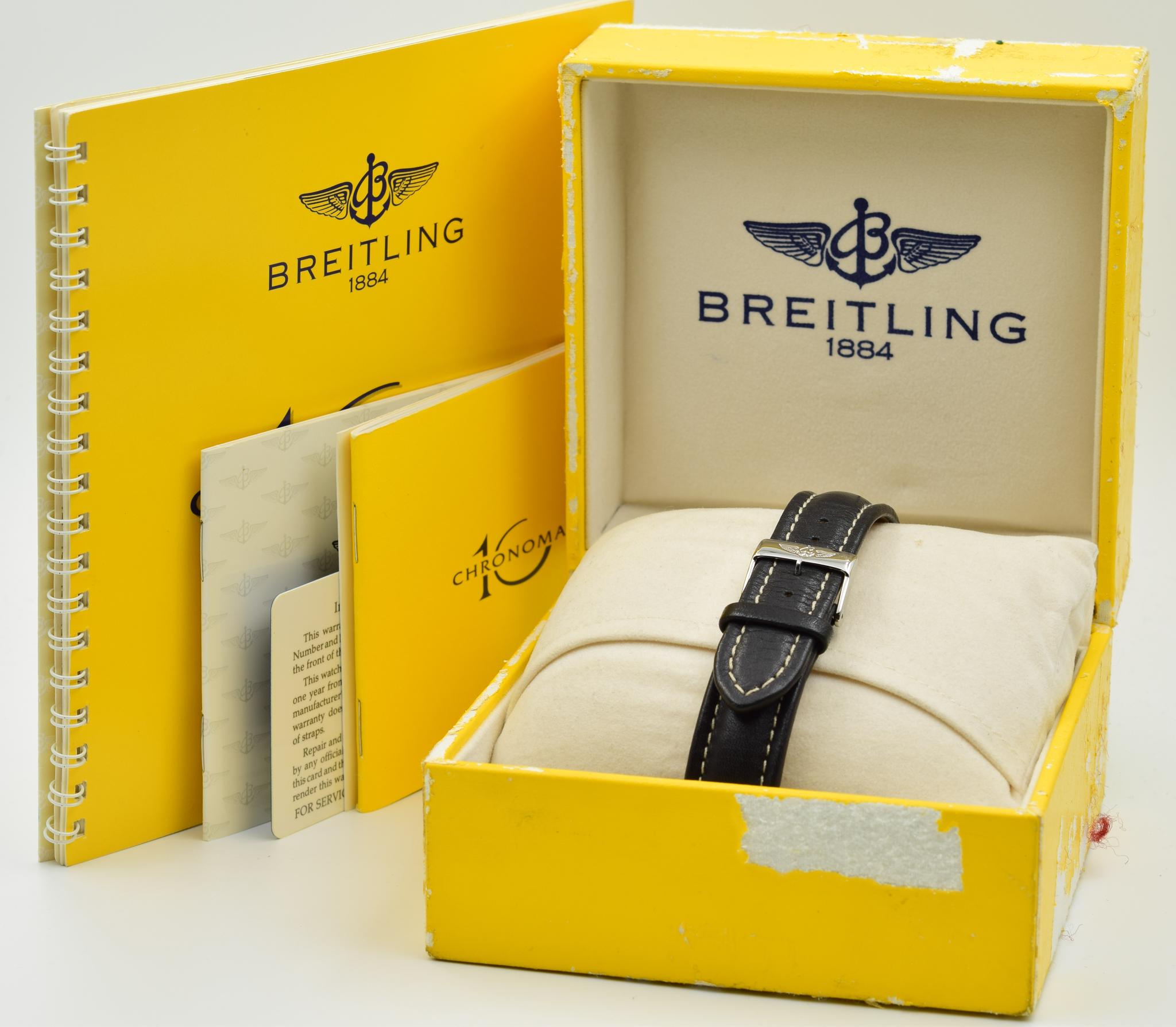 Breitling Chronomat A13050 1994 10 Jahre Jubiläum Limitierte Auflage für Damen oder Herren