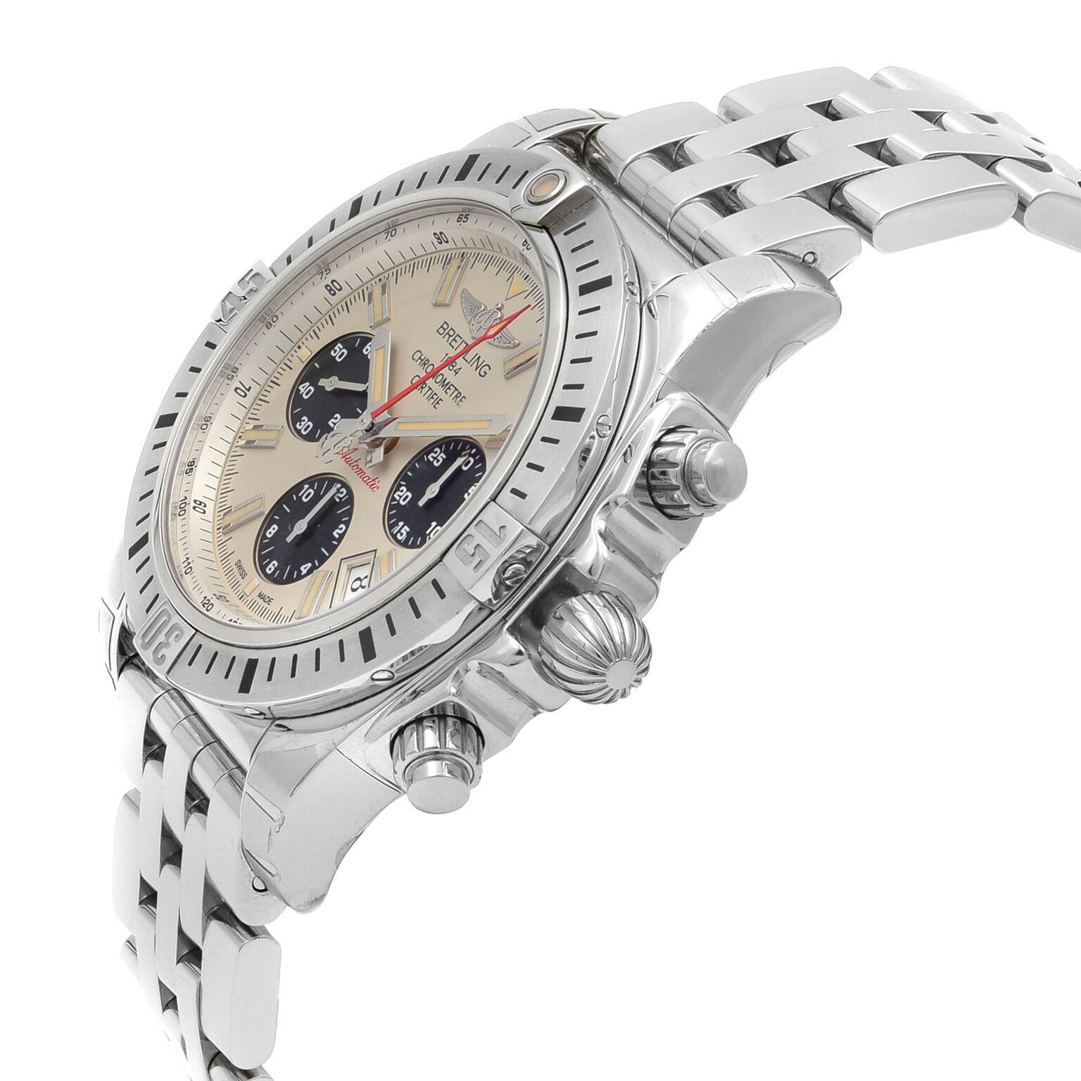 Modern Breitling Chronomat Airborne 44 Steel Silver Dial Men’s Watch AB01154G/G786-375A