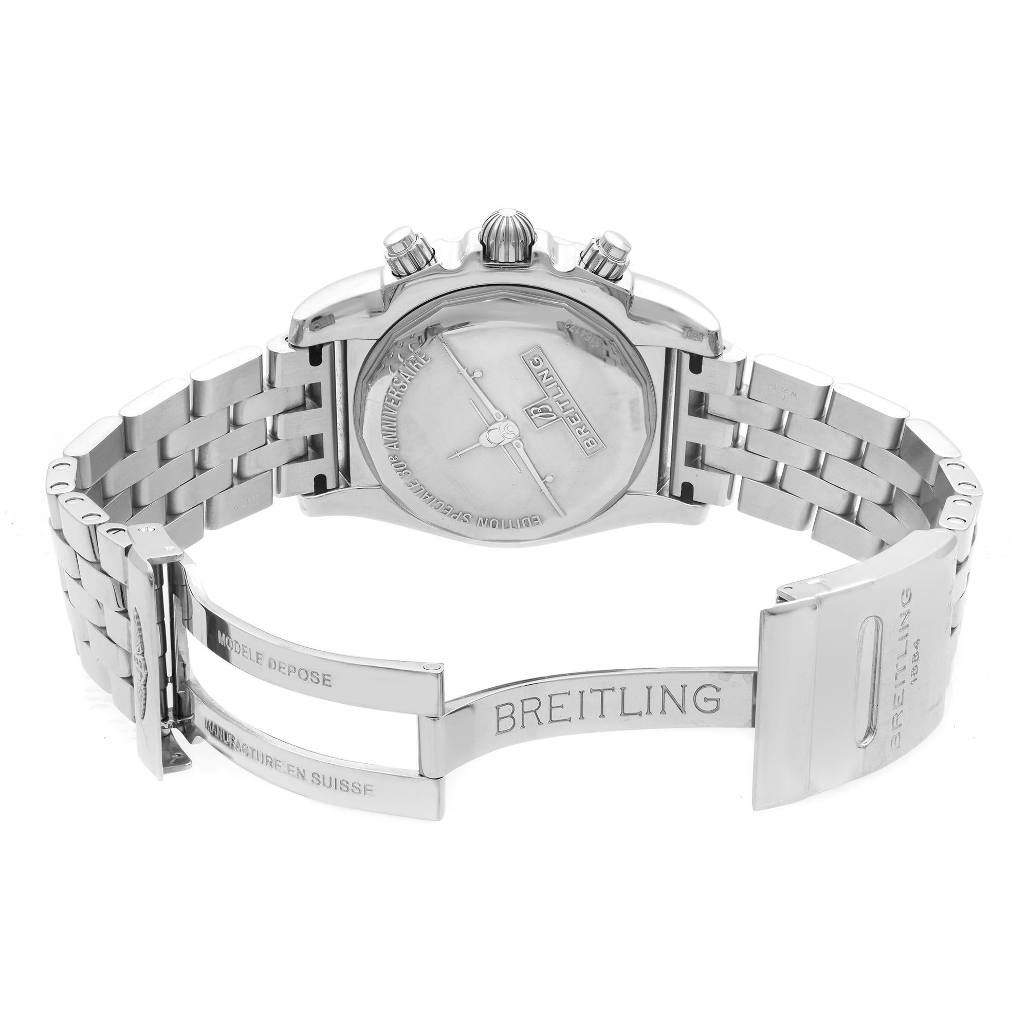 Breitling Chronomat Airborne 44 Steel Silver Dial Men's Watch AB01154G/G786-375A 2