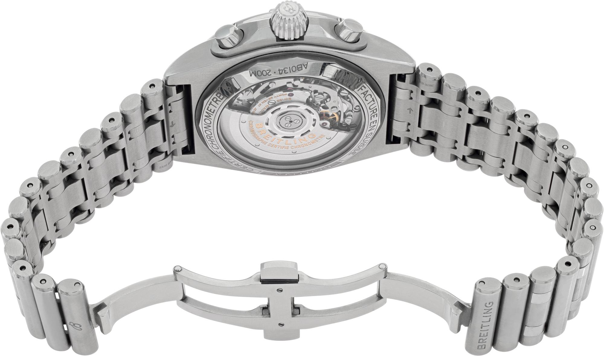 Men's Breitling Chronomat B01 Bentley Stainless Steel Automatic Wristwatch Ref AB0134 For Sale