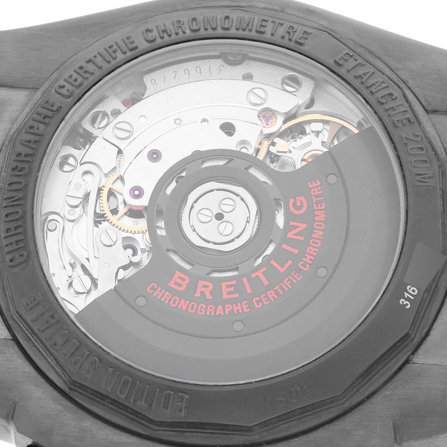 Breitling Chronomat B01 Raven Schwarzsteel Herrenuhr MB0111 im Angebot 4