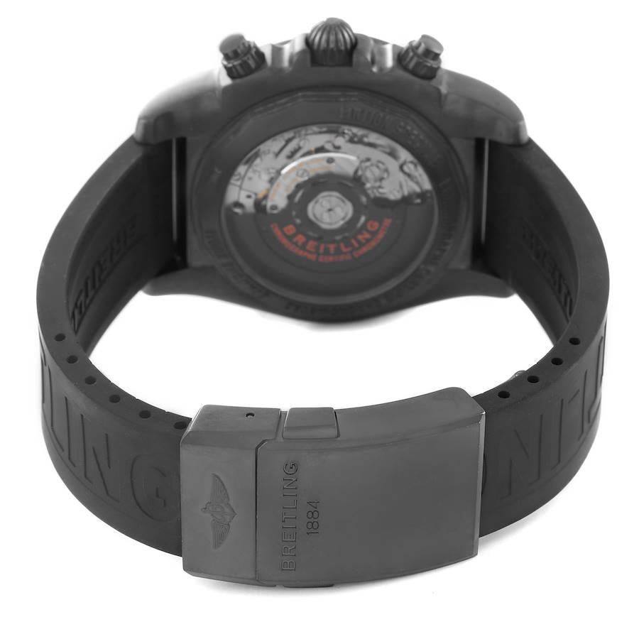 Breitling Chronomat B01 Raven Blacksteel Mens Watch MB0111 For Sale 4