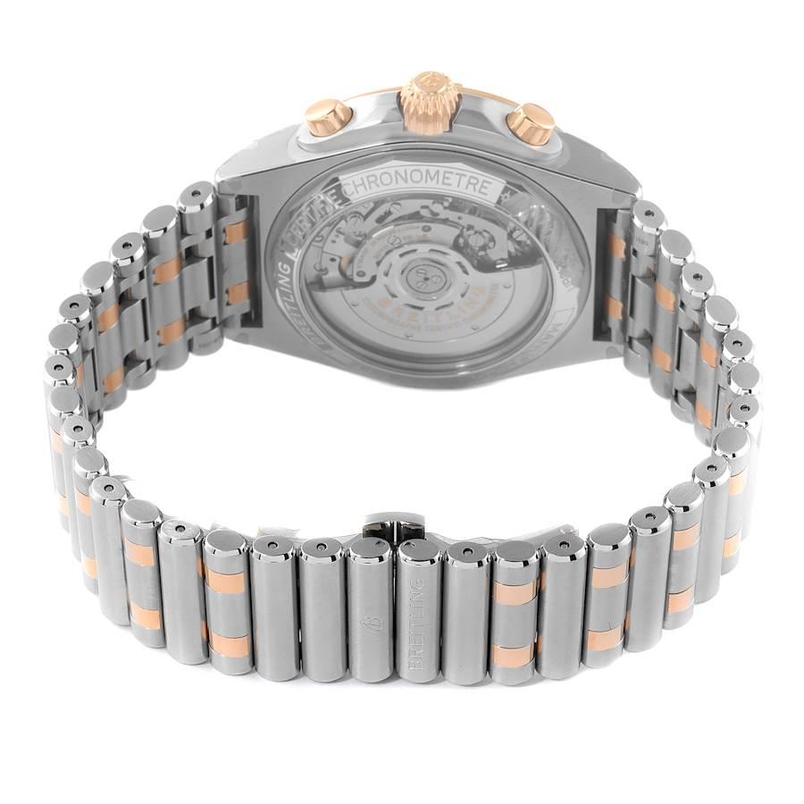 Men's Breitling Chronomat B01 Steel Rose Gold Grey Dial Mens Watch UB0134 Unworn For Sale