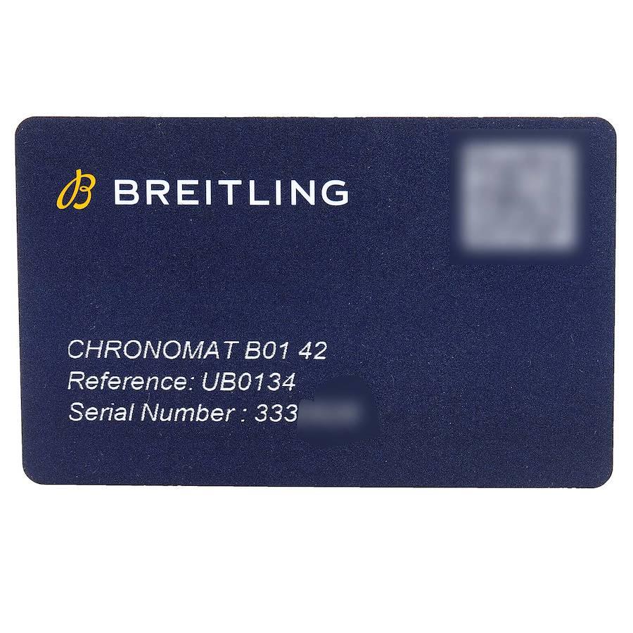Breitling Chronomat B01 Steel Rose Gold Grey Dial Mens Watch UB0134 Unworn For Sale 1