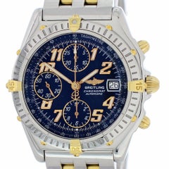 Breitling Chronomat B13050 with Band, Stainless-Steel Bezel and Blue Dial