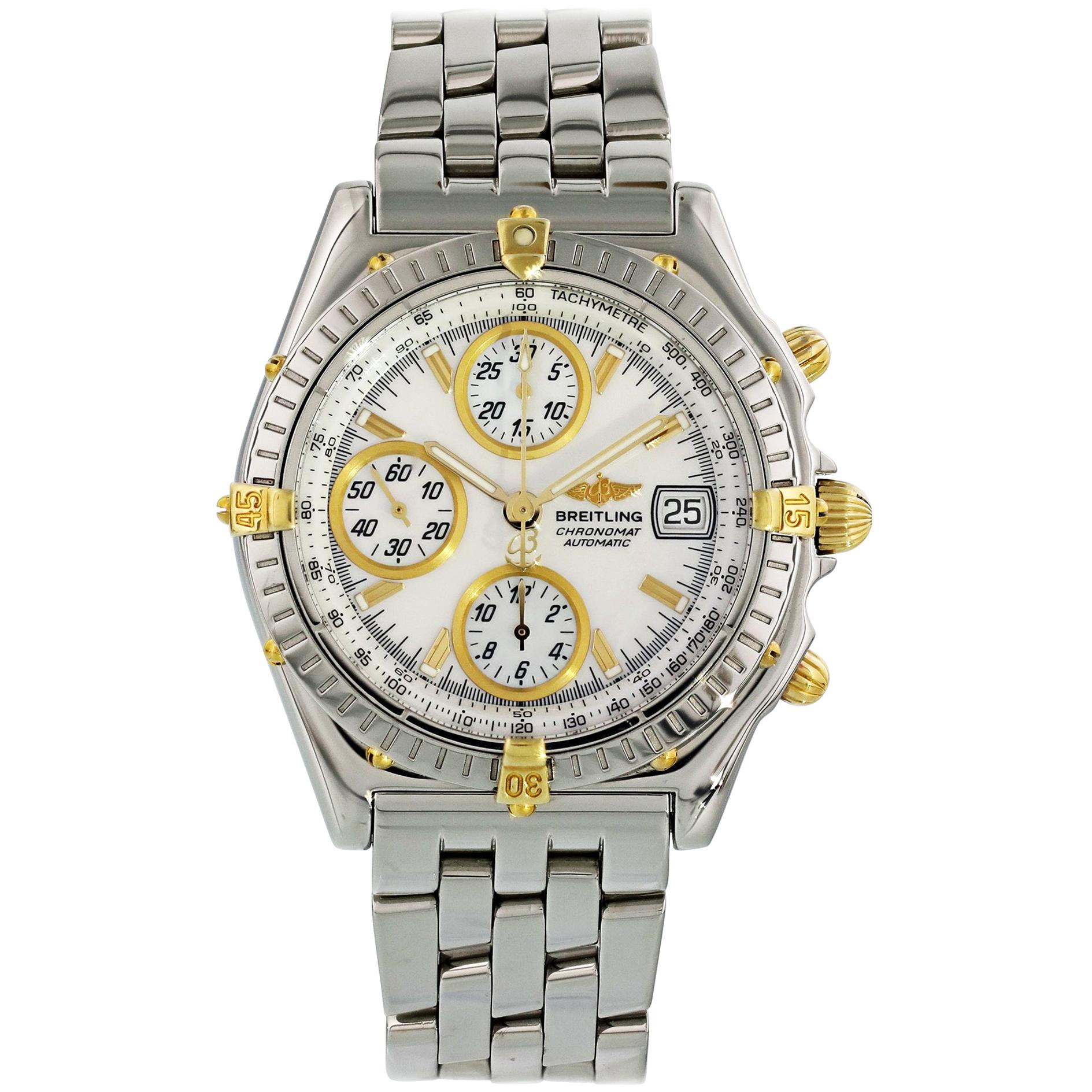 Breitling Chronomat B13050.1 Mother of Pearl Dial Men's Watch For Sale