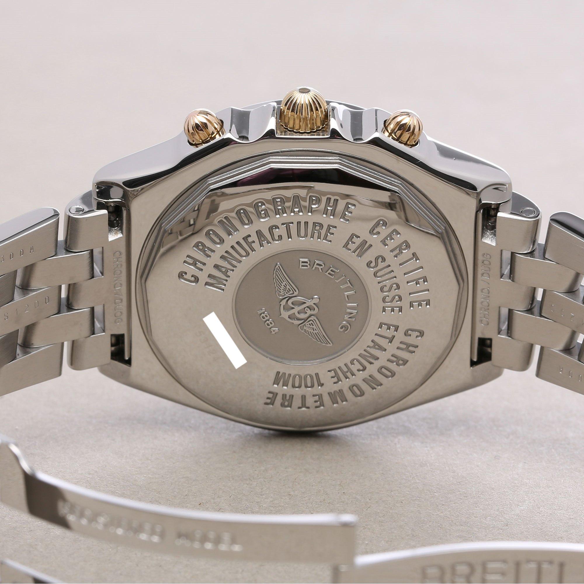 Men's Breitling Chronomat B13350 Men’s Stainless Steel & Yellow Gold Chronograph Watch