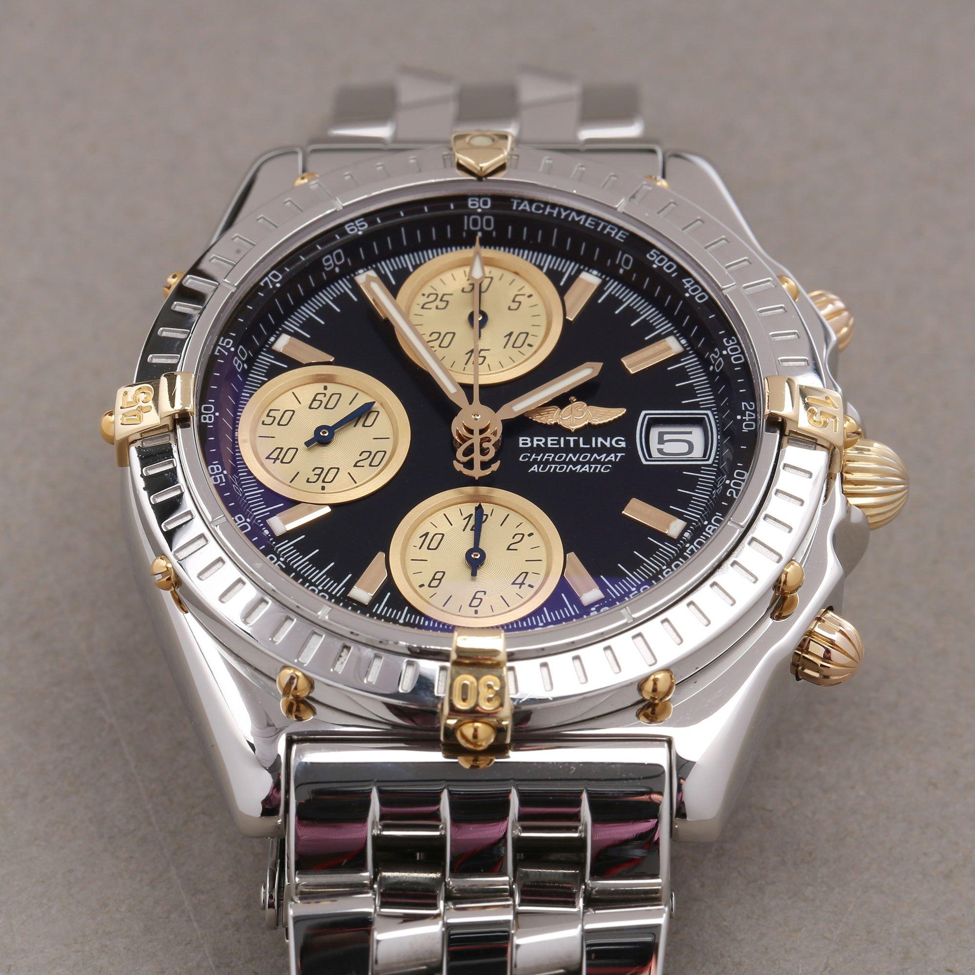 Breitling Chronomat B13350 Men’s Stainless Steel & Yellow Gold Chronograph Watch 1