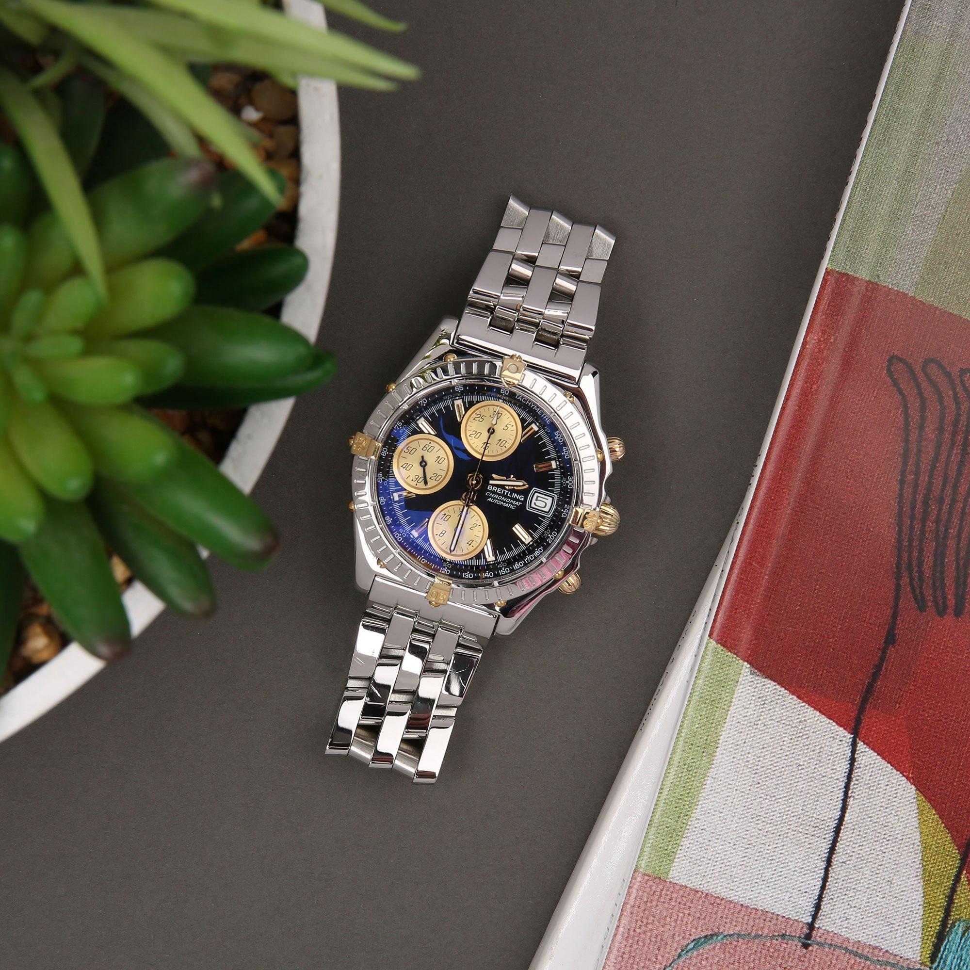 Breitling Chronomat B13350 Men’s Stainless Steel & Yellow Gold Chronograph Watch 2