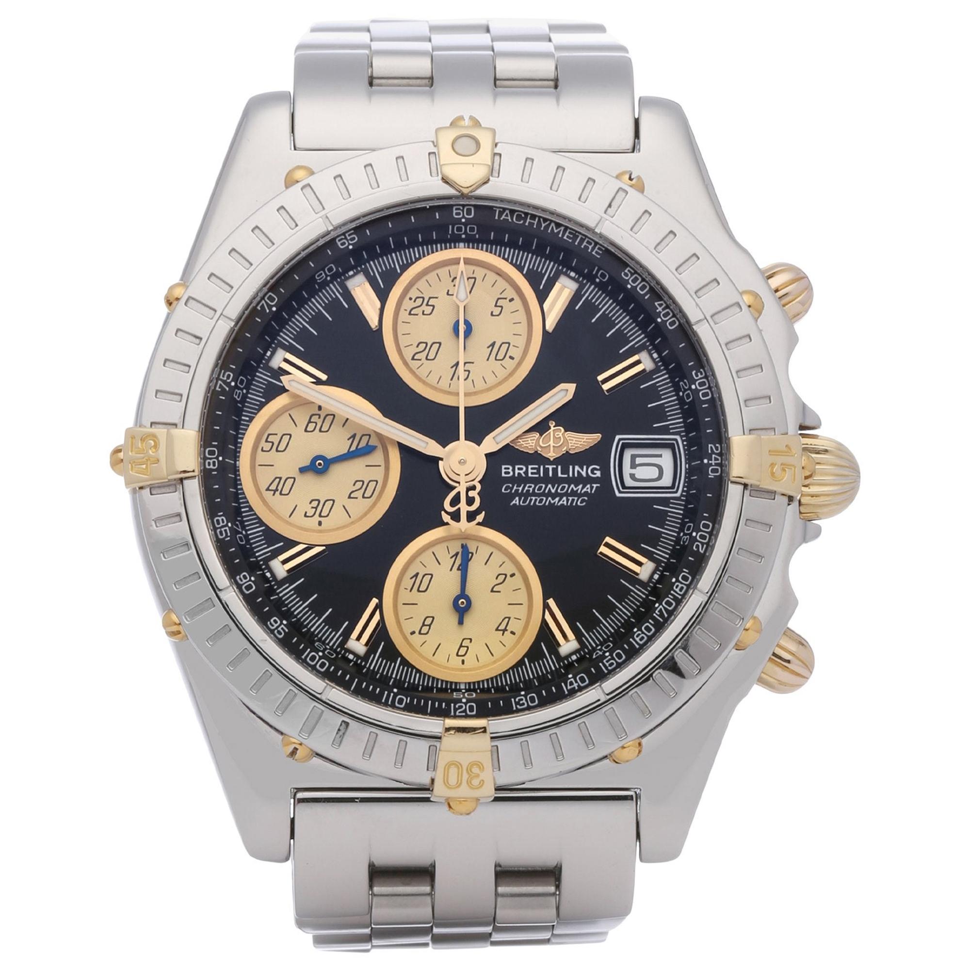 Breitling Chronomat B13350 Men’s Stainless Steel & Yellow Gold Chronograph Watch