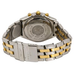 Breitling Chronomat B13352 Mens Automatic Watch Black Dial 18k Two Tone