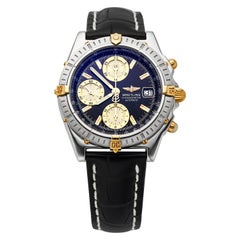 Breitling Chronomat Black Dial Gold Subdials