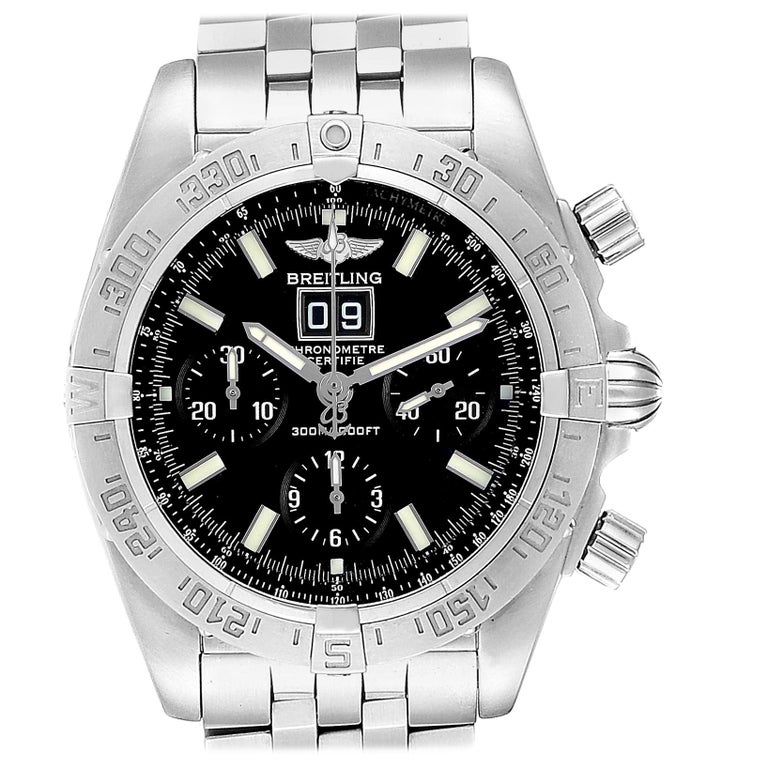 Breitling Chronomat Blackbird Chronograph Steel Men's Watch A44359 at  1stDibs