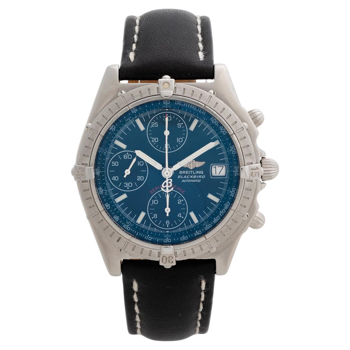 Breitling Chronomat Blackbird Ref A13050, 39mm Gehäuse, gebürsteter Edelstahl... im Angebot