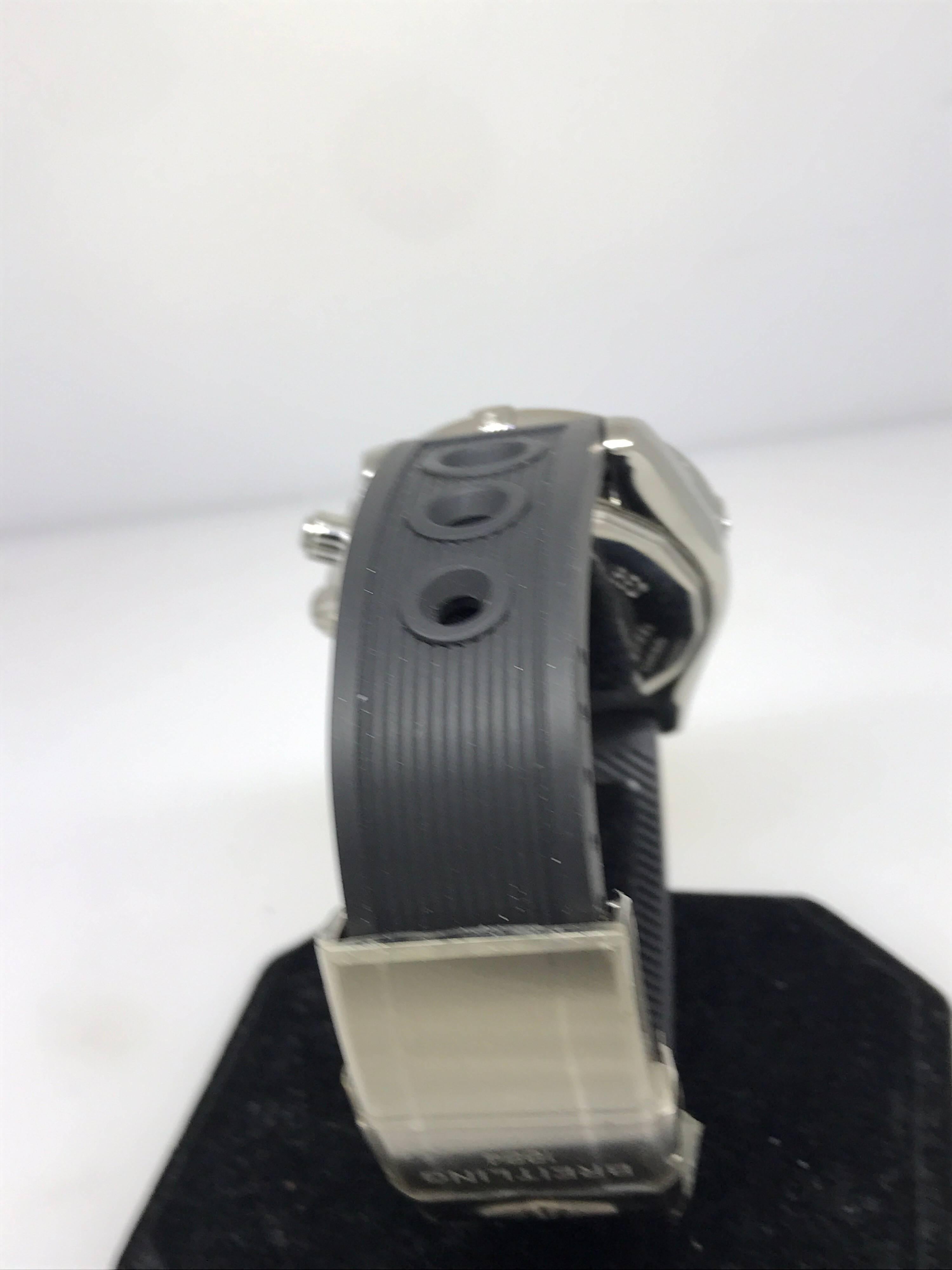 Breitling Chronomat Blackbird Stainless Steel Black Dial Men's Watch A4436010 For Sale 4