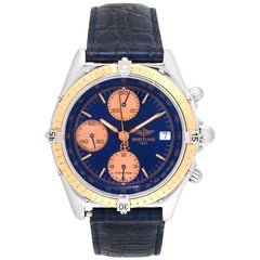 Vintage Breitling Chronomat C13047, Blue Dial, Certified and Warranty