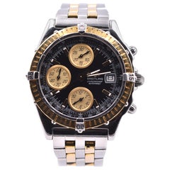 Breitling Chronomat Chronograph 18 Karat Yellow Gold and Stainless-Steel Watch