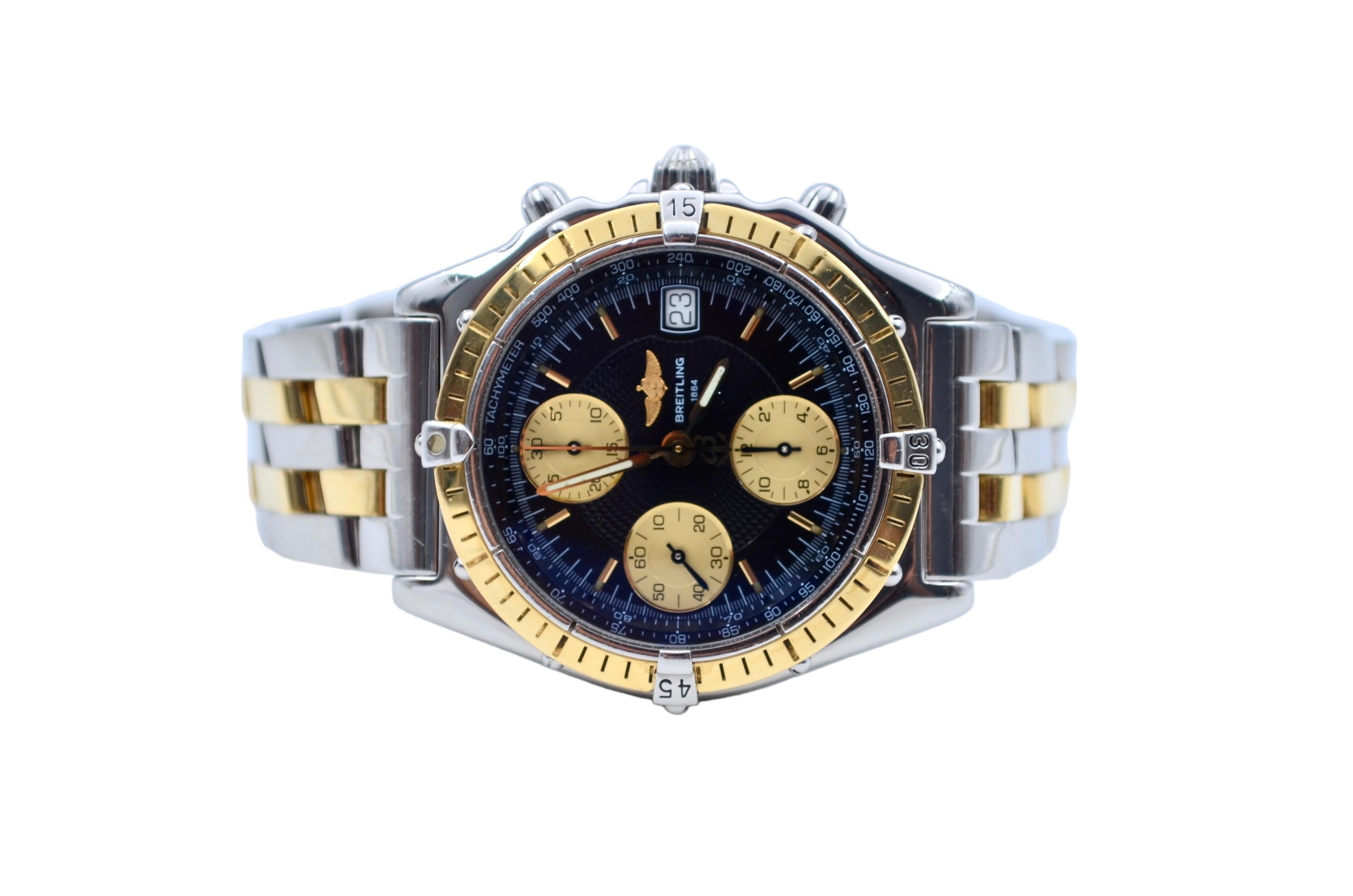 Men's Breitling Chronomat Chronograph 39mm Gold&Steel Automatic Ref: D13050.1