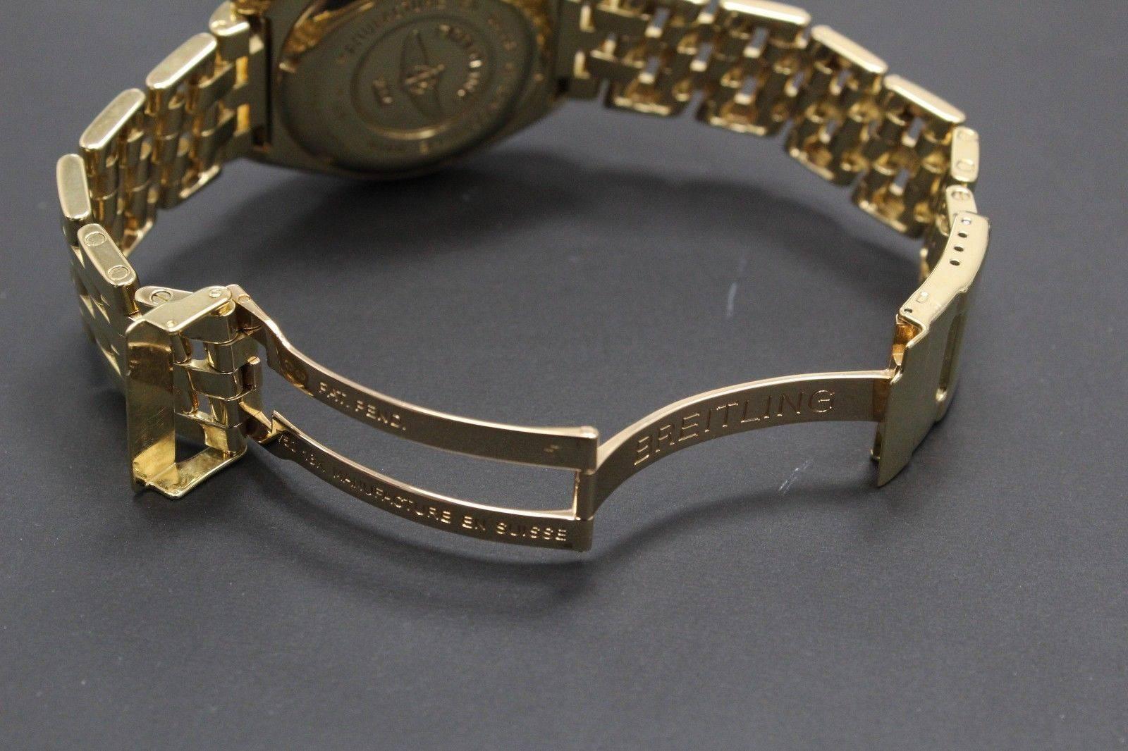 Breitling Chronomat Chronograph K13050.1 Solid 18 Karat Yellow Gold Dial 1