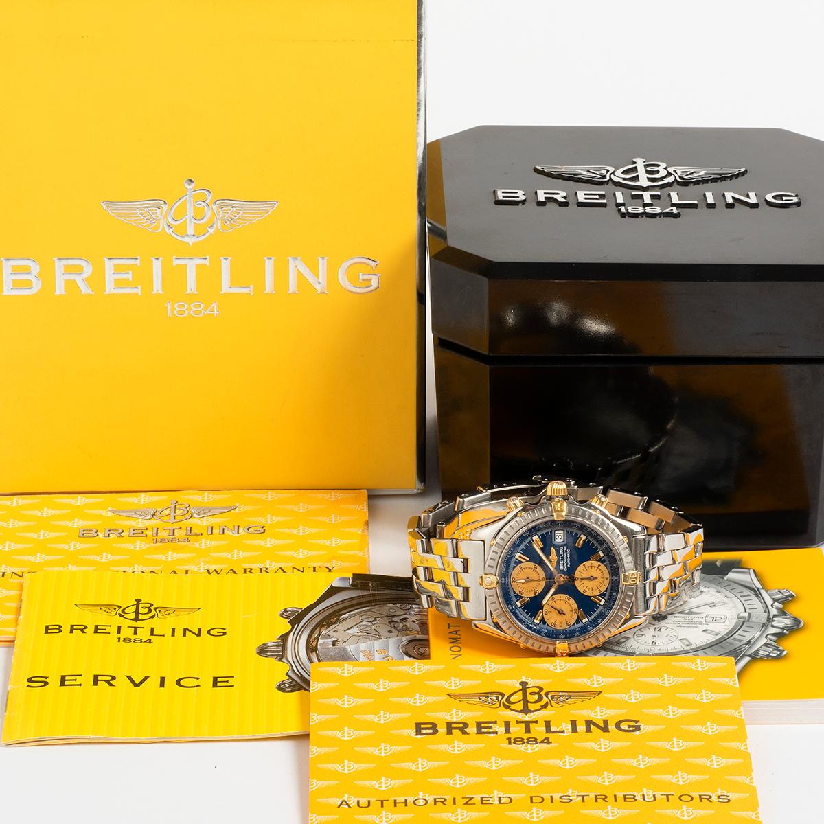 Breitling Chronomat Chronograph, Ref B1335211, Complete Set, Outstanding In Excellent Condition In Canterbury, GB