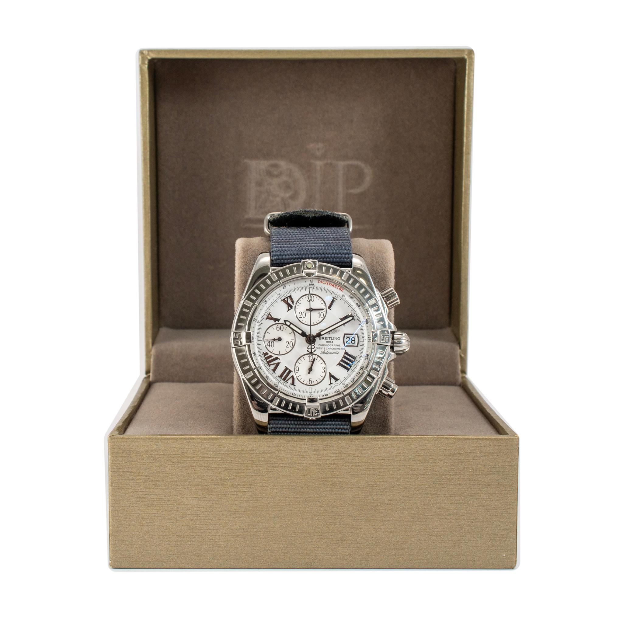 Reloj Automático Breitling Chronomat Evolution 43.5mm A13356 Correa OTAN Acero en venta 6