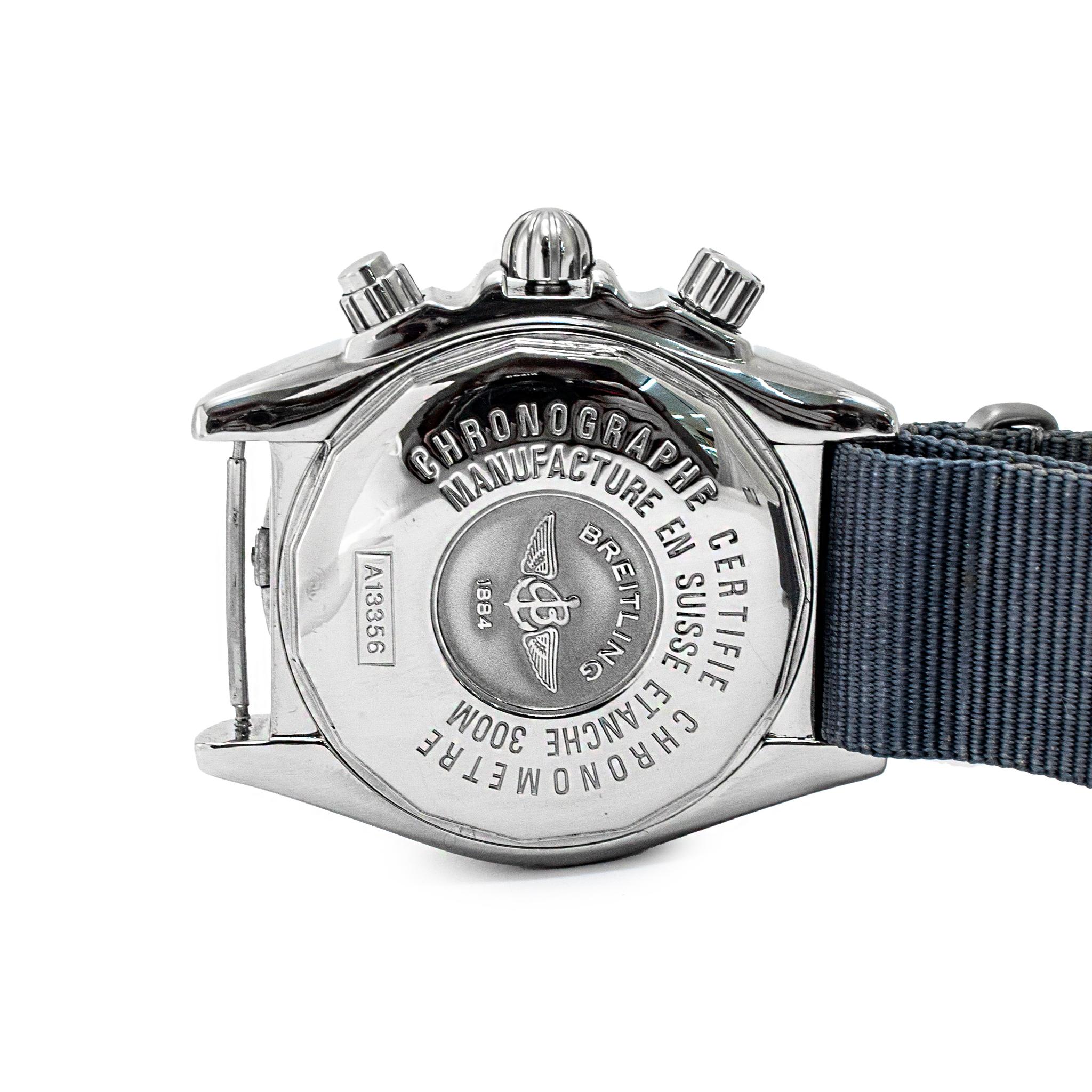 Reloj Automático Breitling Chronomat Evolution 43.5mm A13356 Correa OTAN Acero en venta 1