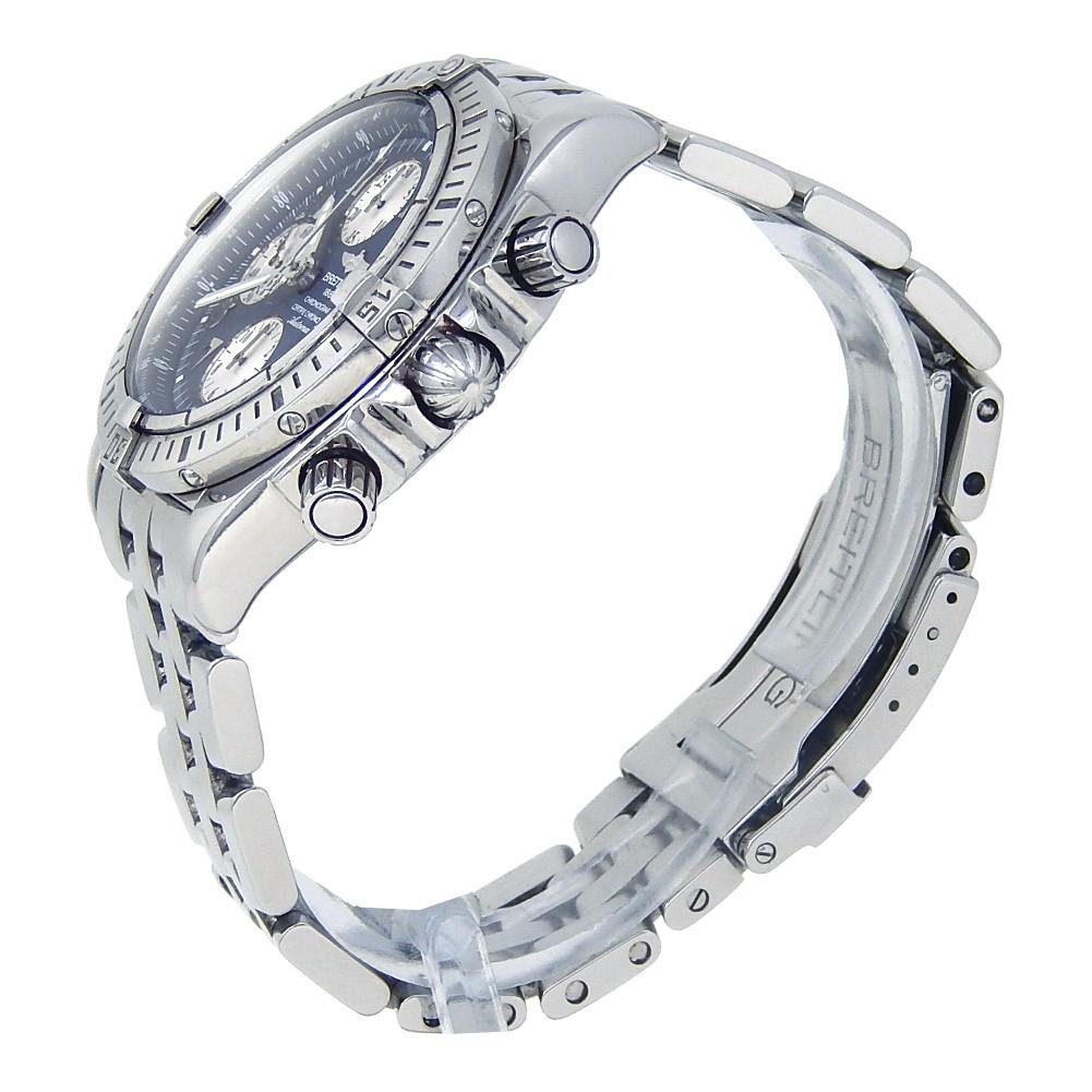 Breitling Chronomat Evolution A13356:: blaues Zifferblatt:: zertifiziert im Zustand „Hervorragend“ in Miami, FL