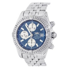 Breitling Chronomat Evolution A13356, Blue Dial, Certified and Warranty