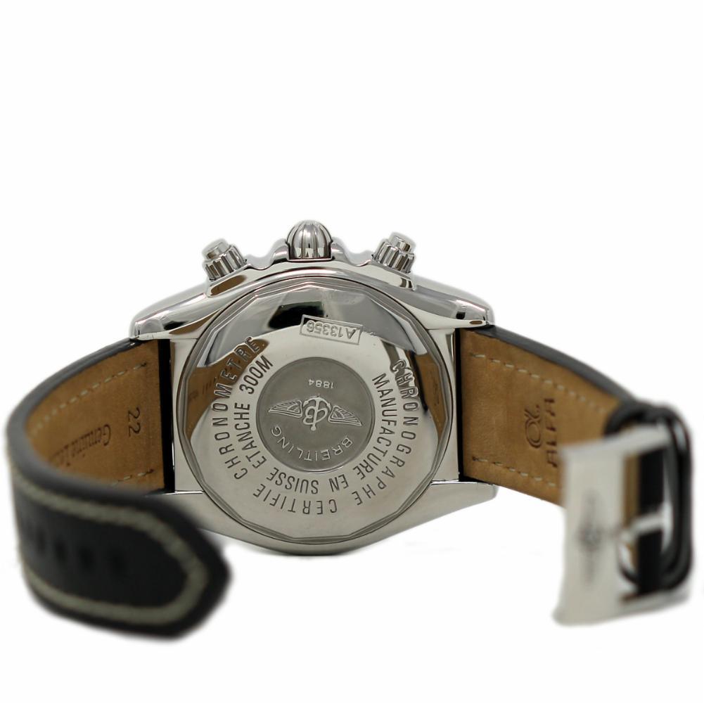 Breitling Chronomat Evolution A13356 Stainless Steel Leather 2 Year Warranty (Zeitgenössisch)