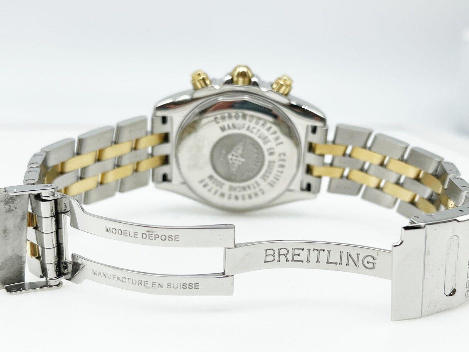 Breitling Chronomat Evolution B13356 MOP Zifferblatt 18K Gold Stahl 2