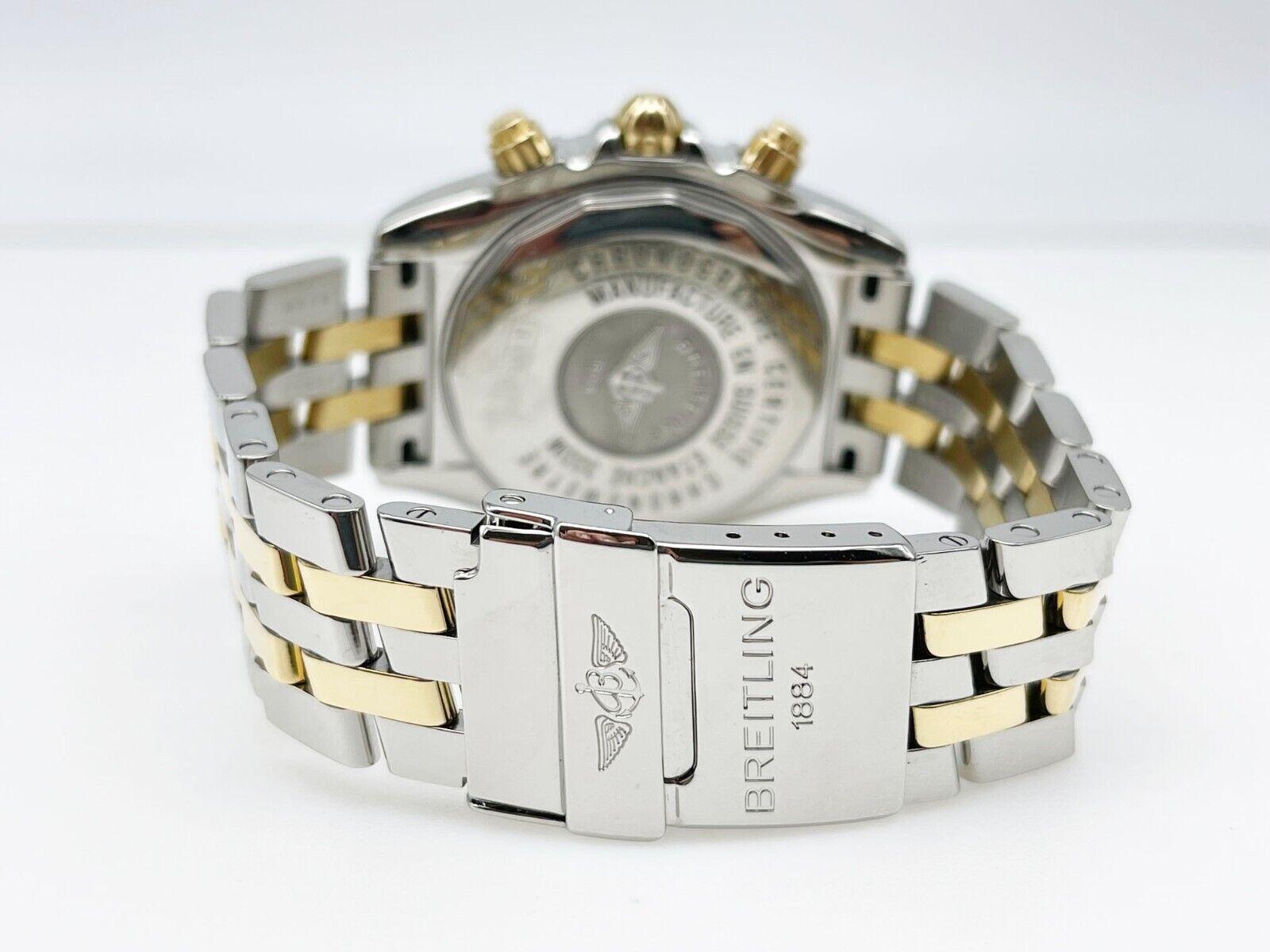 Breitling Chronomat Evolution B13356 MOP Zifferblatt 18K Gold Stahl 3