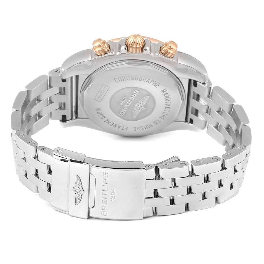 Breitling Chronomat Evolution Black Dial Steel Rose Gold Men's Watch CB0110 2