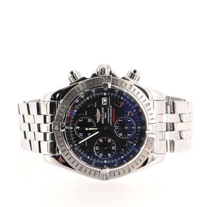 Women's or Men's Breitling Chronomat Evolution Chronograph Automatic Stainless Steel 48 Watch