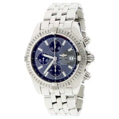 Used Breitling Chronomat Evolution Chronograph Grey Concentric Dial Watch