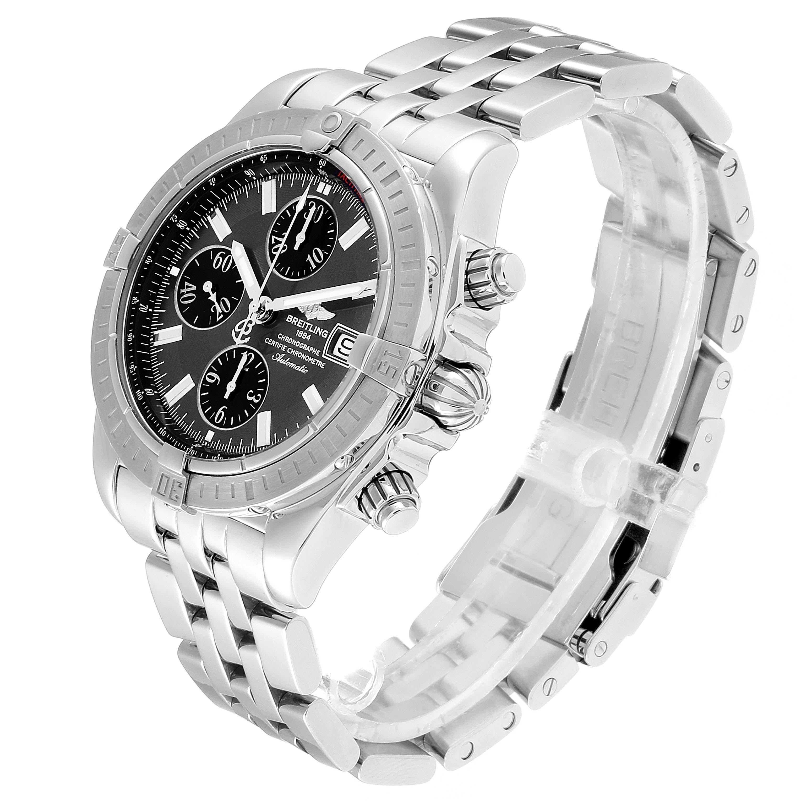 Breitling Chronomat Evolution Grey Dial Steel Men's Watch A13356 1