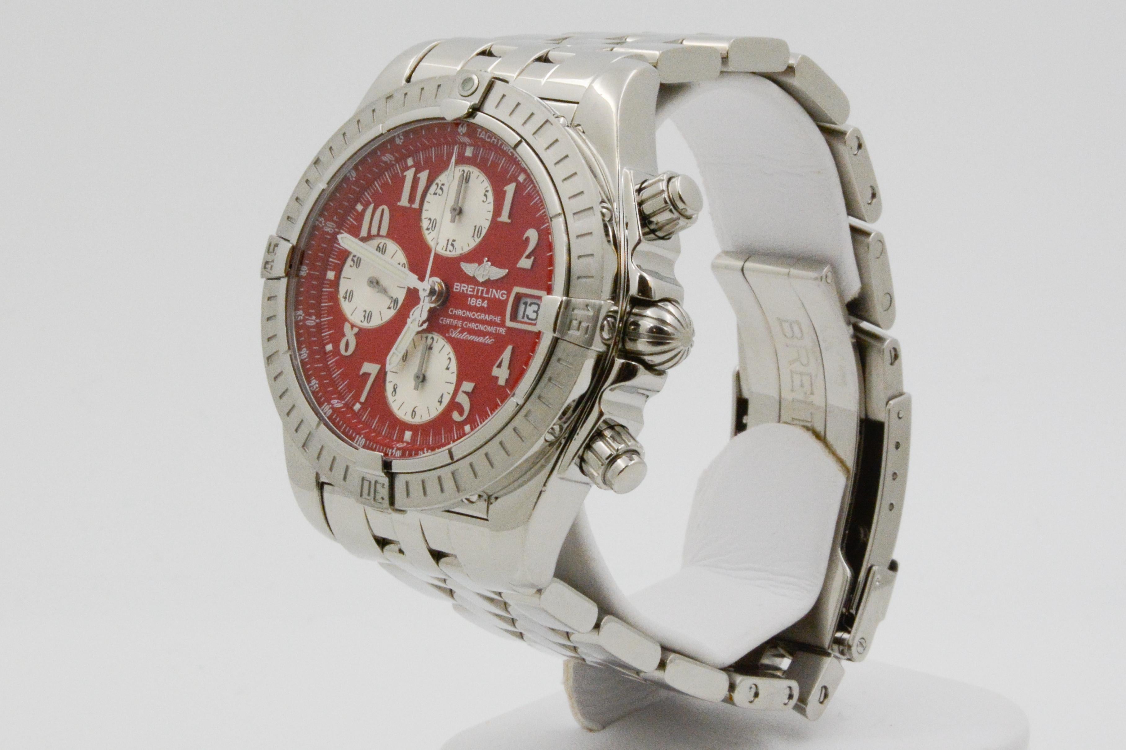 breitling red dial