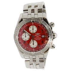 Used Breitling Chronomat Evolution Red Arabic Dial A13356