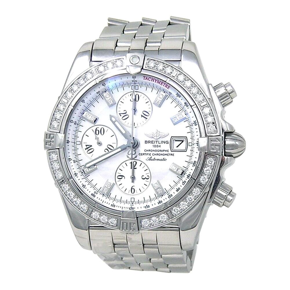 Breitling Chronomat Evolution Stainless Steel Men's Watch Automatic A13356 For Sale