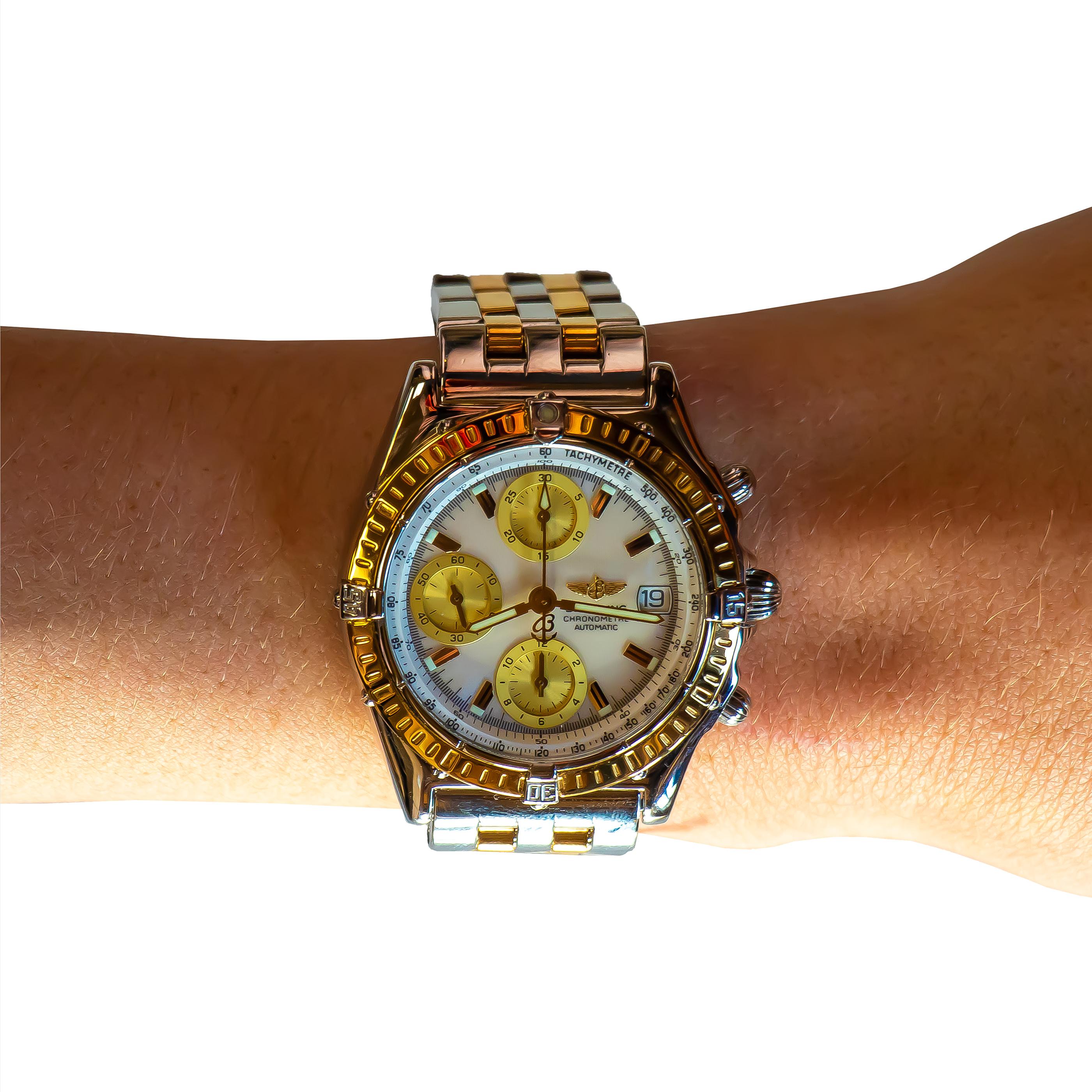 breitling chronomat yellow