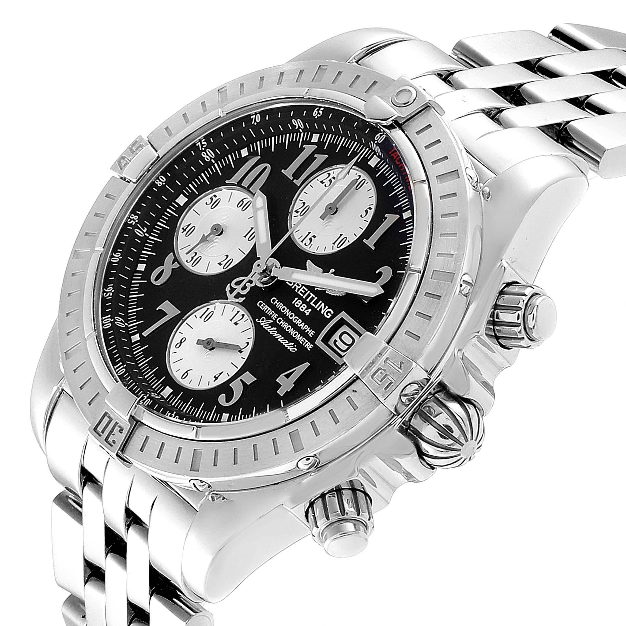 Breitling Chronomat Evolution Steel Black Dial Steel Men's Watch A13356 2
