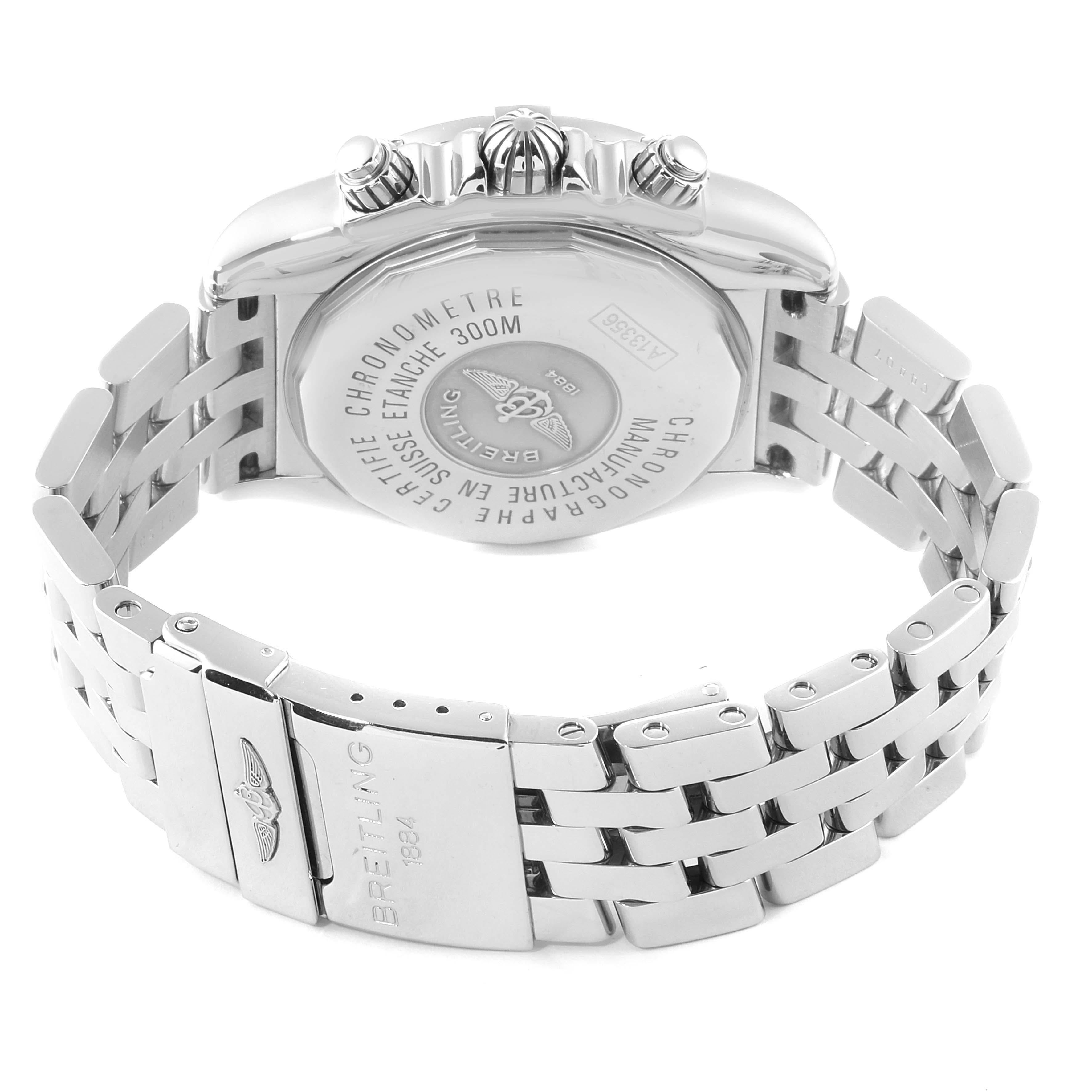 Breitling Chronomat Evolution Steel Black Dial Steel Men's Watch A13356 5