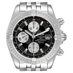 Breitling Chronomat Evolution Steel Black Dial Steel Men's Watch A13356