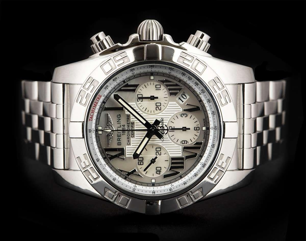 Men's Breitling Chronomat Gents Steel Mother-of-Pearl Dial AB0110